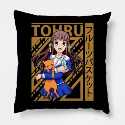 Tohru Fruits Basket Throw Pillow Official Fruits Basket Merch