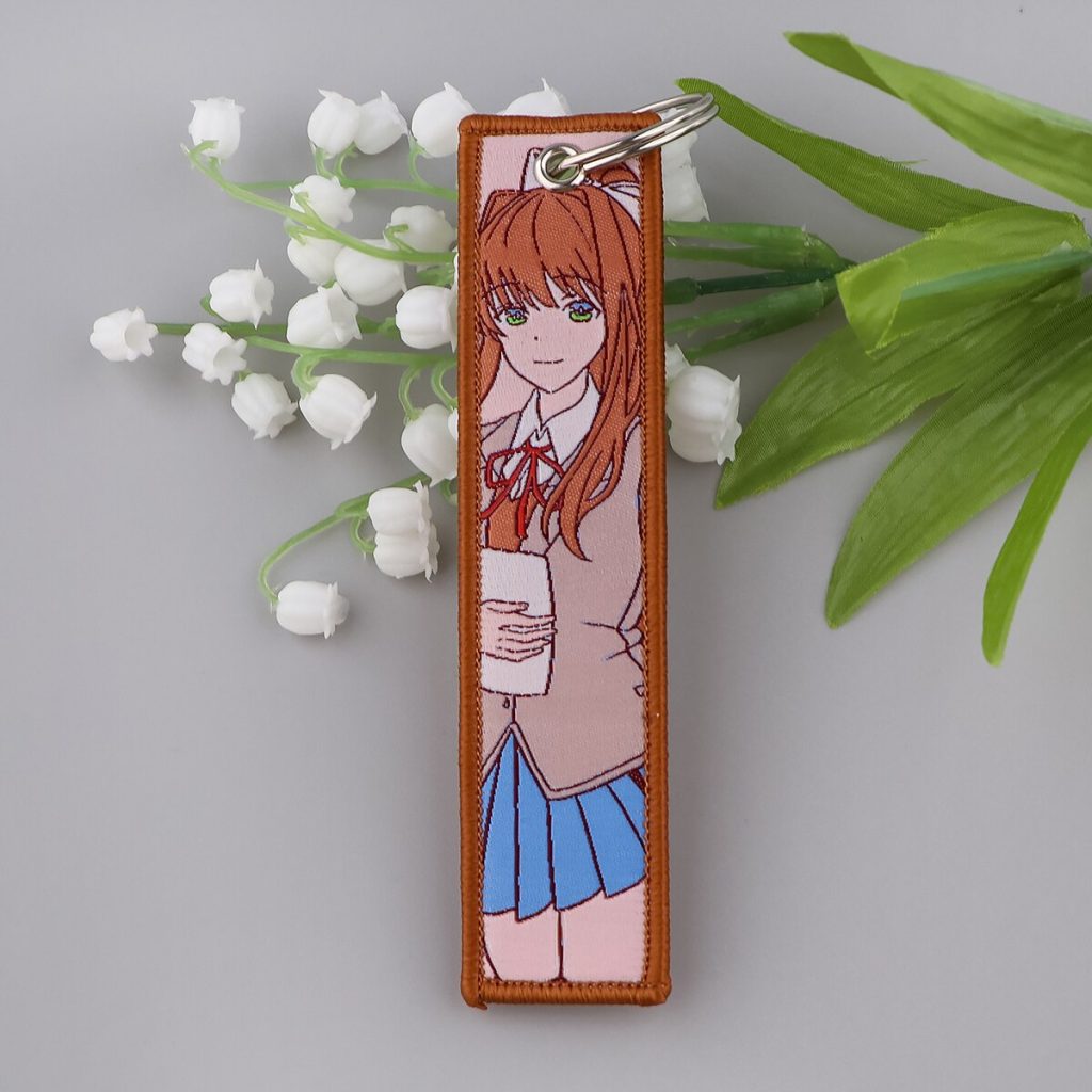 Fruit Basket Anime Cute Embroidery Key Fobs Key Tag For Motorcycles Cars Backpack Chaveiro Keychain Fashion 2 - Fruits Basket Shop